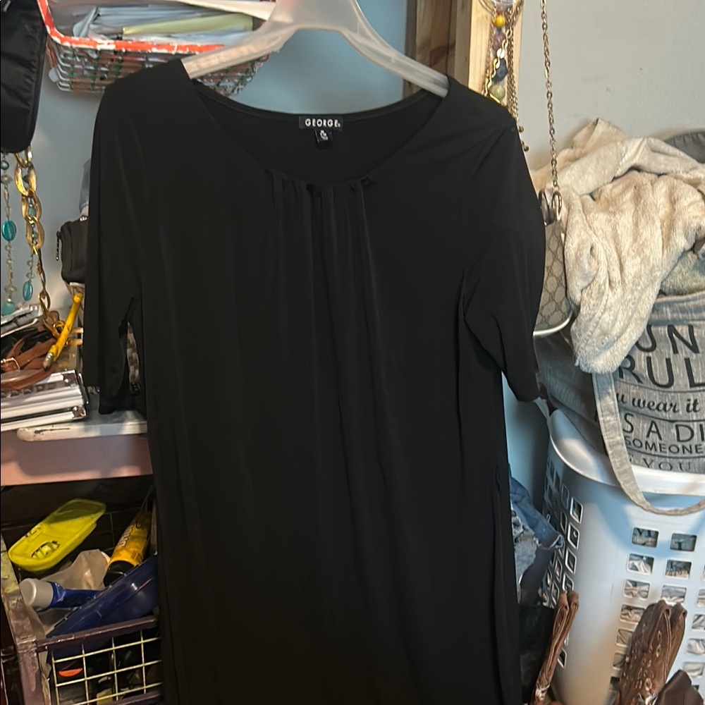 George Black Short Sleeve Blouse